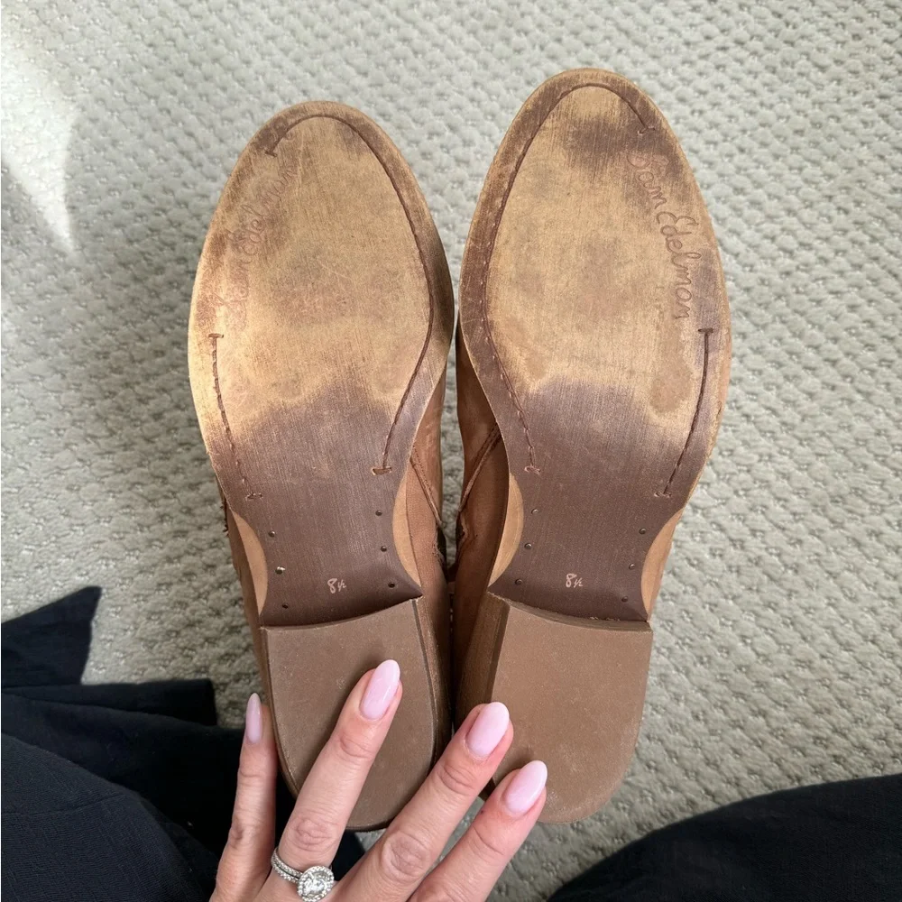 Sam Edelman Tan Slouch Ankle boots 8.5 - Picture 2 of 8